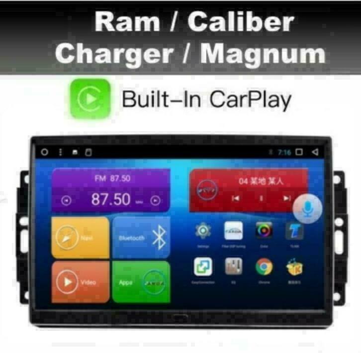 Dodge RAM Caliber radio navigatie android 10 wifi dab carkit, Auto diversen, Autoradio's, Nieuw, Ophalen of Verzenden