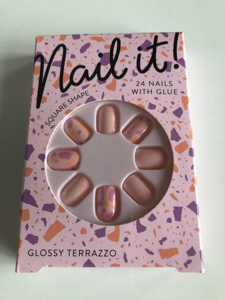 Nep nagels, 24 stuks, roze, nieuw, Ophalen of Verzenden, Nieuw, Overige typen