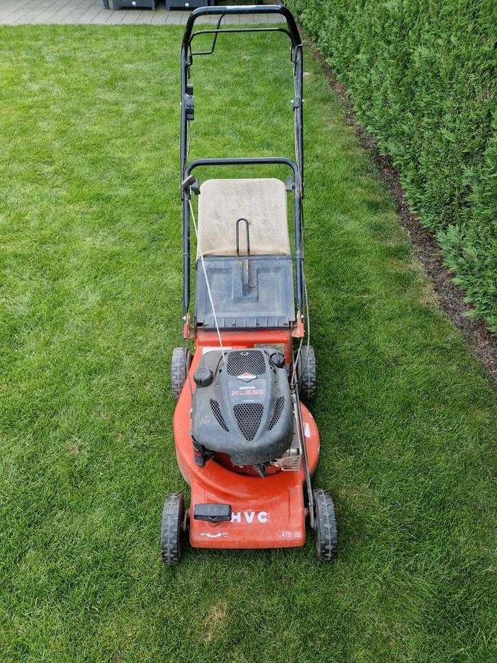 Benzine Grasmaaier HVC 475 SB - Briggs & Stratton, Tuin en Terras, Grasmaaiers, Gebruikt, Opvangzak, Ophalen