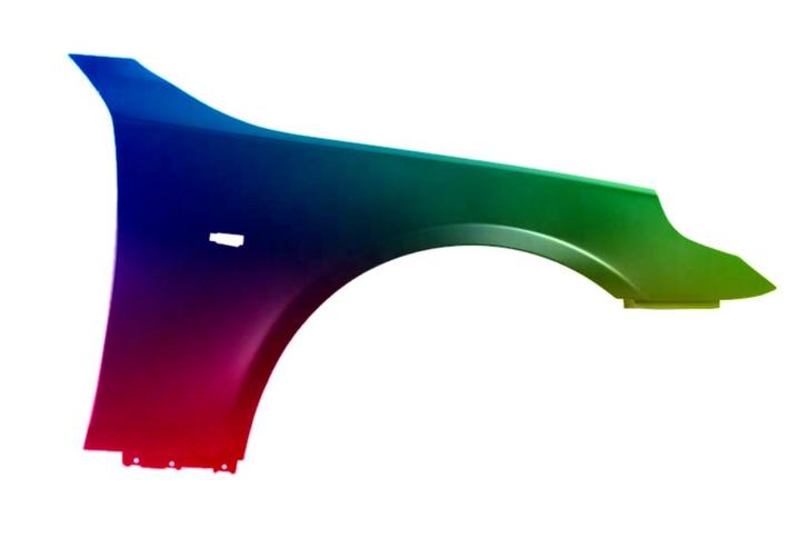 Voor BMW E60 E61 03-10 FRONT RIGHT Spatbord GEPASTEERD IN DE, Auto-onderdelen, Carrosserie en Plaatwerk, Spatbord, BMW, Voor, Rechts