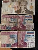 Turkse Lira Biljetten, Ophalen of Verzenden, Overige landen