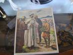 Mooie Oude Prent van Jezus, Antiek en Kunst, Antiek | Religie, Ophalen of Verzenden