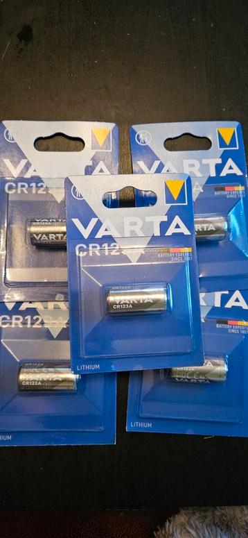 Varta CR123A Lithium Batterijen - Nieuw 5 stuks beschikbaar voor biedingen