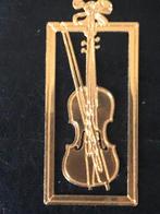Muzieklegger goudkleurig 5,5 x 2,5 cm, Muziek en Instrumenten, Ophalen of Verzenden, Zo goed als nieuw