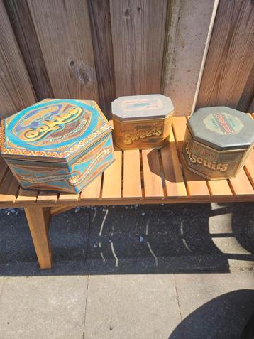 Vintage Koektrommels - Set van 3 beschikbaar voor biedingen