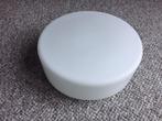 Vintage Lampenkap Glas Jaren 50/60, Huis en Inrichting, Lampen | Lampenkappen, Gebruikt, Wit, Rond, Ophalen of Verzenden
