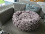 Ronde pluche hondenmand te koop, Ophalen of Verzenden, Gebruikt