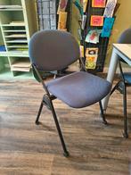 14 Stapelbare stoelen - Donkerblauw, Huis en Inrichting, Stoelen, Ophalen, Gebruikt, Blauw, Metaal