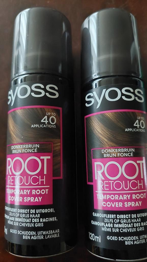 2x Syoss Root Retouch Donkerbruin, Sieraden, Tassen en Uiterlijk, Uiterlijk | Haarverzorging, Ophalen of Verzenden