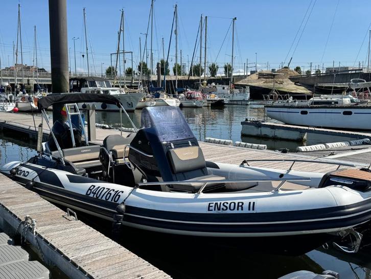 Full Option comfort rib Grand GL750–Mercury 250pk –Trailer, Watersport en Boten, Rubberboten, Zo goed als nieuw, Overige merken