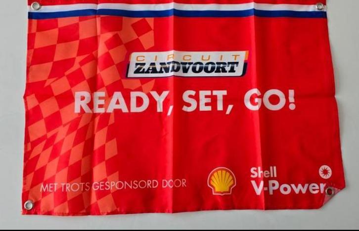 Vlag banner Formule 1 Zandvoort reclame Shell V power, Verzamelen, Automerken, Motoren en Formule 1, Nieuw, Formule 1, Ophalen of Verzenden
