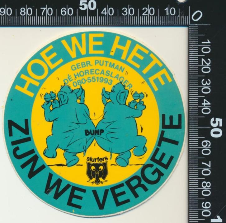 Sticker: Gebroeders Putman De Horecaslager, Verzamelen, Stickers, Zo goed als nieuw, Bedrijf of Vereniging, Ophalen of Verzenden