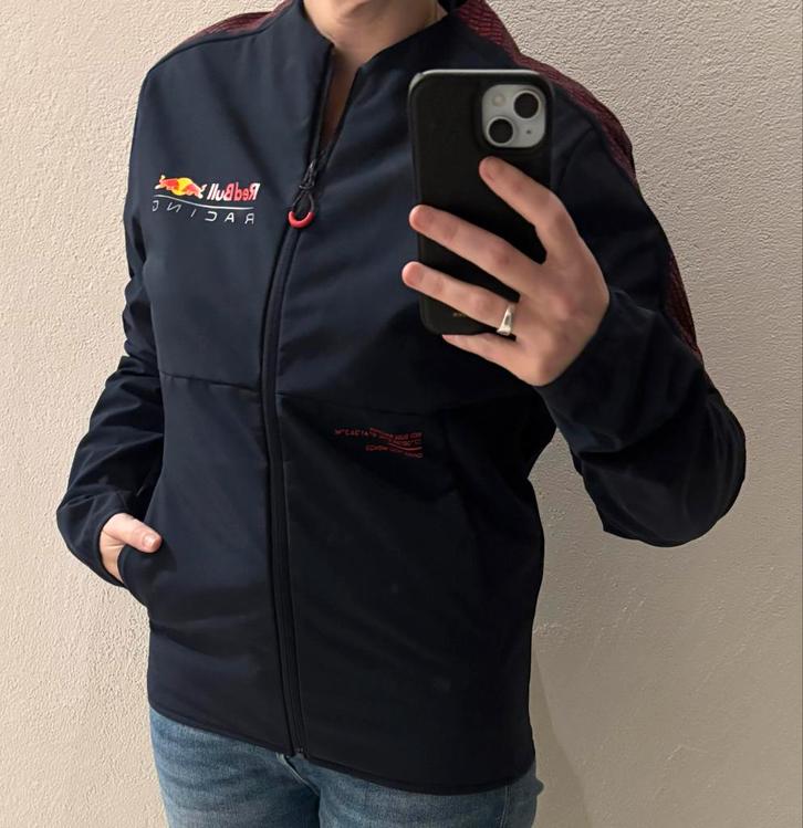 Red Bull Softshell Jas Maat S - ZGAN, Kleding | Dames, Jassen | Zomer, Zo goed als nieuw, Maat 36 (S), Blauw, Ophalen of Verzenden