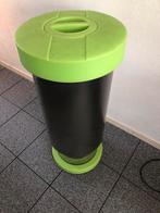 Plettum plastic pers / afvalbak Groen/RVS, Ophalen, Kunststof, Gebruikt, 75 cm of meer