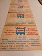 Bierviltjes EKLA Van den Heuvel EXPO 1958 ATOMIUM BRUSSEL, Ophalen of Verzenden, Zo goed als nieuw, Viltje(s)