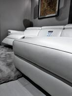 NIEUWE Lounge bank leder met elektrische relax, Ophalen, Zo goed als nieuw