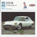 Ma937 autokaart jaguar e type coupe 2+2 ( 1972 - 1973 ), Verzamelen, Auto's, Ophalen of Verzenden, Zo goed als nieuw
