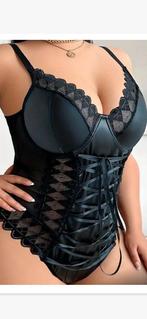 Sexy body-stocking, Ophalen of Verzenden, Zwart, Body of Korset