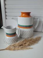 Koffiekan theekan vintage schirnding Bavaria oranje wit, Ophalen of Verzenden, Zo goed als nieuw, Porselein, Overige stijlen