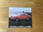 Toyota Corolla 1200 Brochure, Ophalen of Verzenden, Gelezen, Toyota