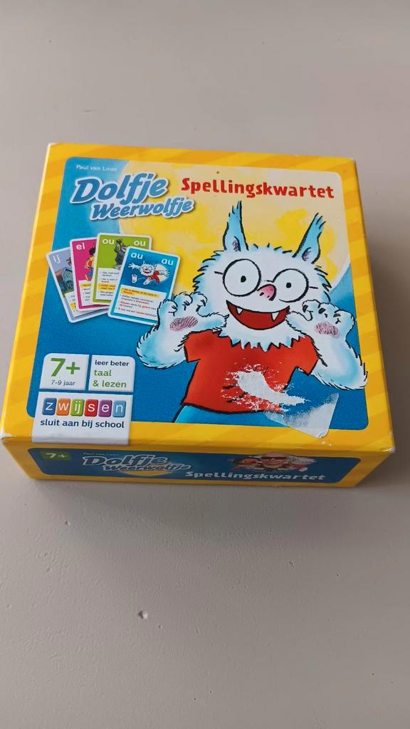 Dolfje weerwolfje spellingskwartet., Kinderen en Baby's, Speelgoed | Educatief en Creatief, Zo goed als nieuw, Taal en Lezen, Ophalen of Verzenden