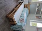 Palletbed, Ophalen, Gebruikt, Bruin, 140 cm