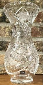 Rock Crystal vintage vaas Bergkristal, Ophalen of Verzenden, Overige kleuren, Glas, Minder dan 50 cm