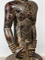 251032 Groot oud Afrikaans Itoci Dengese sculpture Congo., Ophalen of Verzenden