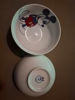 2 Disney Mickey Mouse kommen, Keramiek, Ophalen of Verzenden, Zo goed als nieuw, Kom(men)