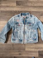 Spijkerjasje met rits en glitter details maat 98, Ophalen of Verzenden, Zo goed als nieuw