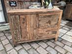 Stoere kast. Old wood., Huis en Inrichting, Kasten | Dressoirs, Ophalen, Robuust stoer landelijk, Teakhout, 50 tot 100 cm