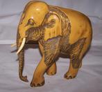 Heel mooi groot stenen beeld Olifant. 21x21cm. Nwst., Ophalen of Verzenden, Zo goed als nieuw, Dier