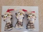 Set van 3 Goodwill kersthangers kerstballen katjes, Diversen, Kerst, Ophalen of Verzenden, Zo goed als nieuw