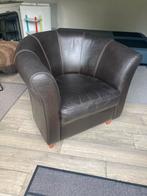 Fauteuil leer, Huis en Inrichting, Ophalen, Overige materialen, Gebruikt, 75 tot 100 cm