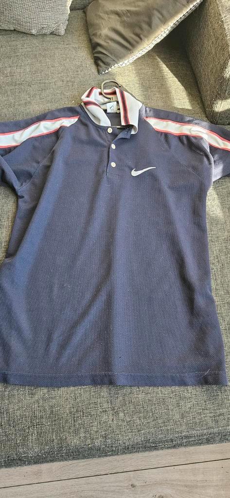 Merk: NIKE. Maat: L., Kleding | Heren, Polo's, Zo goed als nieuw, Maat 52/54 (L), Blauw, Ophalen of Verzenden