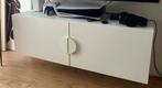 Tv meubel zwevend (Ikea Besta met deuren en handgrepen), Ophalen, 100 tot 150 cm, Zo goed als nieuw, Minder dan 100 cm