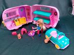 Barbie kleine caravan met auto., Ophalen of Verzenden, Zo goed als nieuw, Meisje