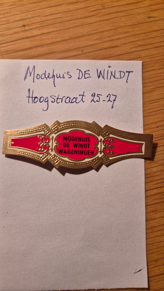 Sigarenbanden WAGENINGEN, Ophalen, Zo goed als nieuw, Sigarenbandjes