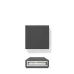 Per 25! Wandarmatuur LED aluminium 5W 650lm antraciet 304823, Ophalen of Verzenden, Nieuw, Metaal, Modern