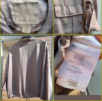 Jackje groen-grijs, maat 42 beschikbaar voor biedingen