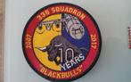 RNLAF KLU 336 SQUADRON  - 10 YEARS BLACKBULLS PATCH, Verzamelen, Luchtvaart en Vliegtuigspotten, Verzenden, Zo goed als nieuw