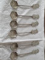 6 zilveren Wajang theelepels ca. 1950, Antiek en Kunst, Ophalen of Verzenden