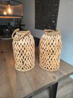 Loberon Rotan Windlichten - Groot Formaat, Huis en Inrichting, Woonaccessoires | Kandelaars en Kaarsen, Ophalen, Overige materialen