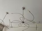 Twee moderne hanglampen, Huis en Inrichting, Lampen | Hanglampen, Ophalen, Zo goed als nieuw, Glas, 75 cm of meer