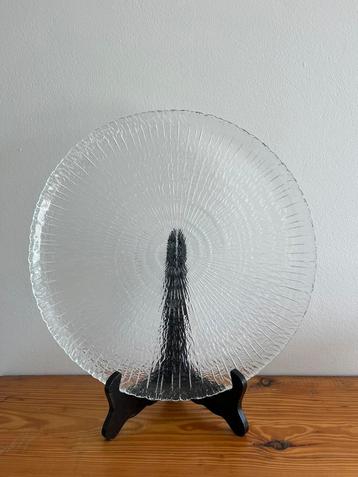 Vintage - Arcoroc Spirale - Glazen schaal/bord beschikbaar voor biedingen