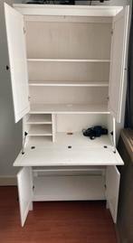 Ikea Hemnes secretaire met bovenkast, Huis en Inrichting, Kasten | Secretaires, Ophalen, Gebruikt, Maar nog in goede staat