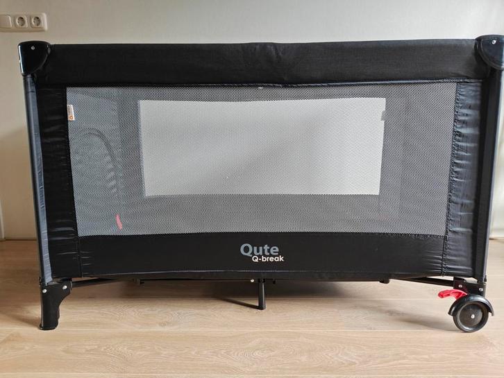 Qute Q-Break kinderbedje, Kinderen en Baby's, Babywiegjes en Ledikanten, Zo goed als nieuw, Reisbedje, Ophalen