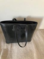 Zwarte H&M Croco Tote, Ophalen, Zo goed als nieuw, Zwart, Handtas