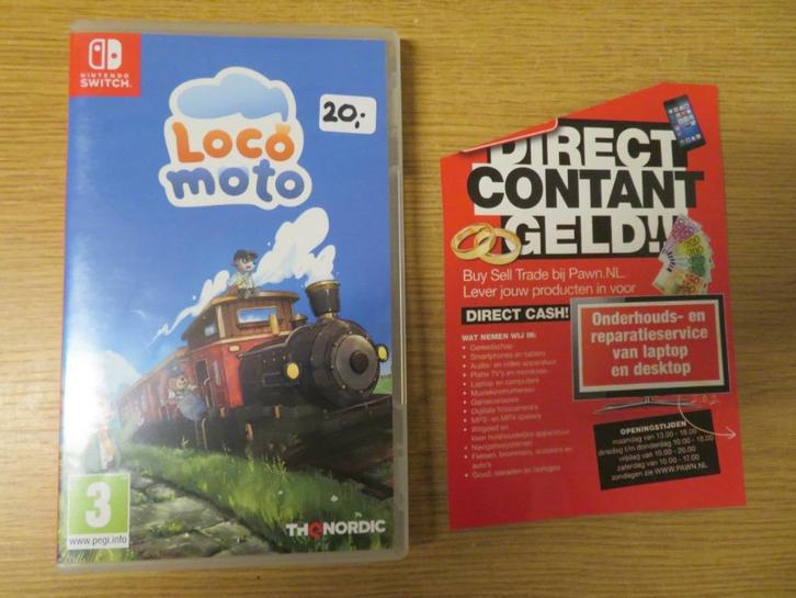 Nintendo Switch Locomoto | Pawn Eindhoven, Spelcomputers en Games, Games | Nintendo Switch, Gebruikt, Simulatie, 1 speler, Vanaf 3 jaar