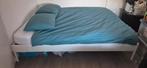 Tweepersoonsbed 160x200 €30,- VANDAAG OPHALEN, Huis en Inrichting, Slaapkamer | Bedden, Ophalen, Gebruikt, Wit, Tweepersoons